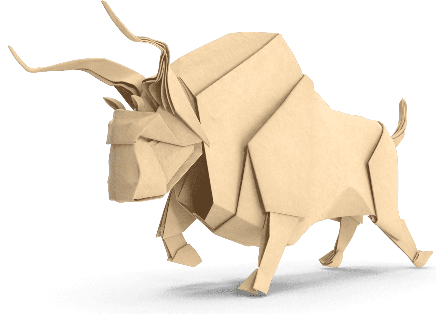 Origami Bulls representing tech businesses