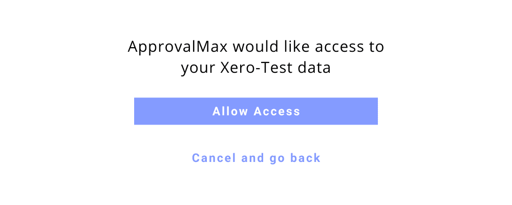 Allow ApprovalMax to read your Xero data