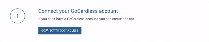 create GoCardless Xero account