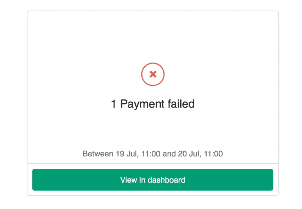 failed payments