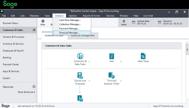 Sage 50 expense management