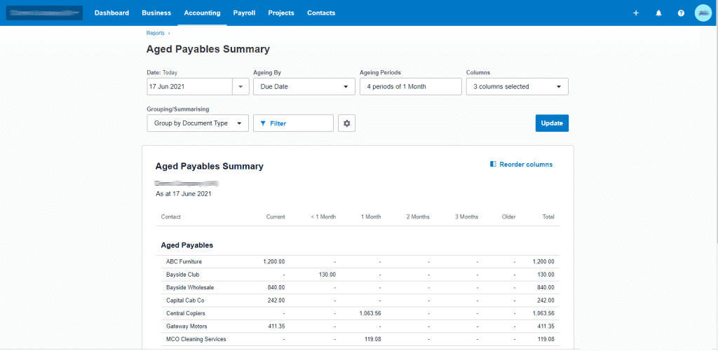 Aged-Payable-Summary