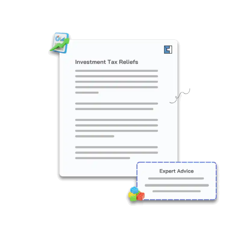 Get Expert Advice on Investment Tax Reliefs